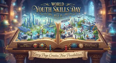 World Youth Skills Day 2026 Vocational Skills Banner - Free World Youth Skills Day 2026 Banner Download