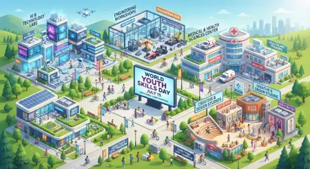 World Youth Skills Day 2026 Workforce Skills Poster - Free World Youth Skills Day 2026 Poster Download