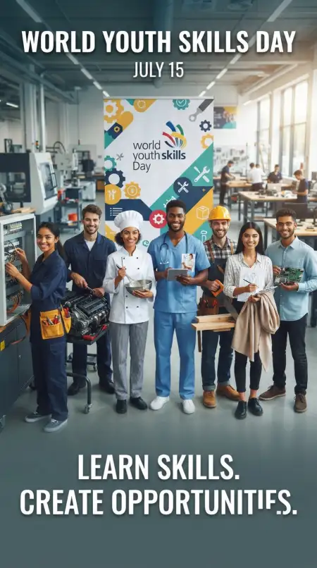 World Youth Skills Day 2026 Workshop Poster - Free World Youth Skills Day 2026 Poster Download