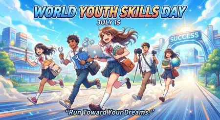 World Youth Skills Day 2026 Youth Development Banner - Free World Youth Skills Day 2026 Banner Download