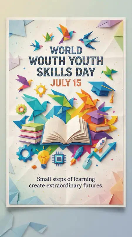 World Youth Skills Day 2026 Youth Education Poster - Free World Youth Skills Day 2026 Poster Download