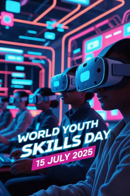 World Youth Skills Day Digital Banner Background - Free Digital Background Download