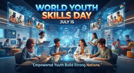 World Youth Skills Day July 15 2026 Banner - Free World Youth Skills Day 2026 Banner Download