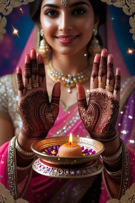 Wrist Only Teej Mehndi Design 2025 - Free Latest Teej Mehndi Design 2025 Download