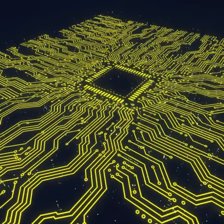 Free Yellow Tech Style YouTube Thumbnail Background Background Download