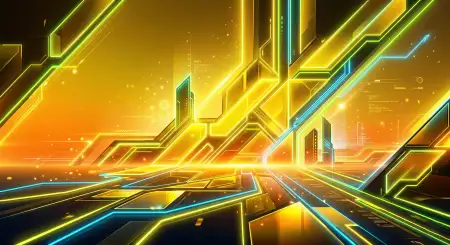 Yellow Youtube Thumbnail Background Digital Art Style 2 - Free Youtube Thumbnail Download