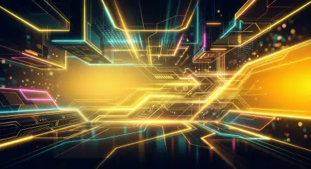 Yellow Youtube Thumbnail Background Neon Style 2 - Free Youtube Thumbnail Download