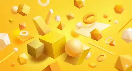 Yellow Youtube Thumbnail Background With Abstract Shapes 2 - Free Youtube Thumbnail Download