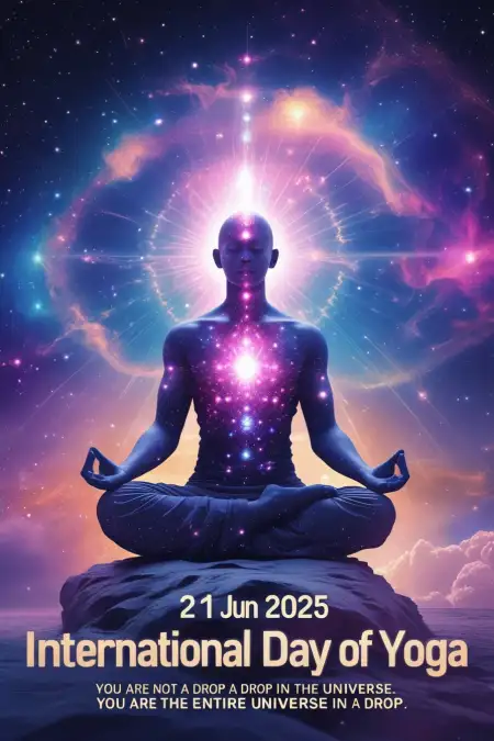 Yoga Day Greeting Image For Corporate Use - Free Yoga Day Wishes Download