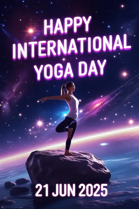 Yoga Day Greetings Image For Whatsapp - Free Yoga Day Wishes Download