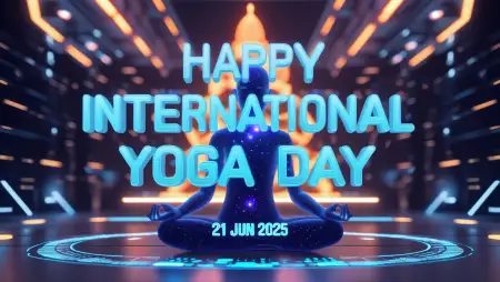 Yoga Day Message Image Download 2025 - Free Yoga Day Wishes Download
