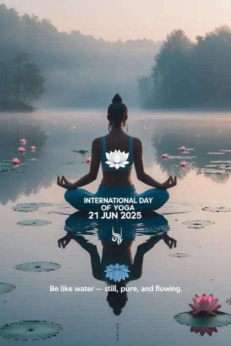 Yoga Day Transparent Png Image With Wishes - Free Yoga Day Wishes Download