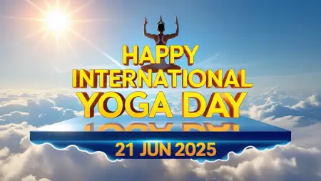 Yoga Day Wishes Image In Hindi Free - Free Yoga Day Wishes Download