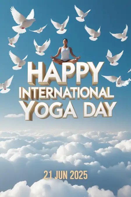 Yoga Day Wishes Poster Image In High Resolution - Free Yoga Day Wishes Download