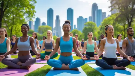 Yoga Girl In Forest Background AI Artwork - Free Forest Download