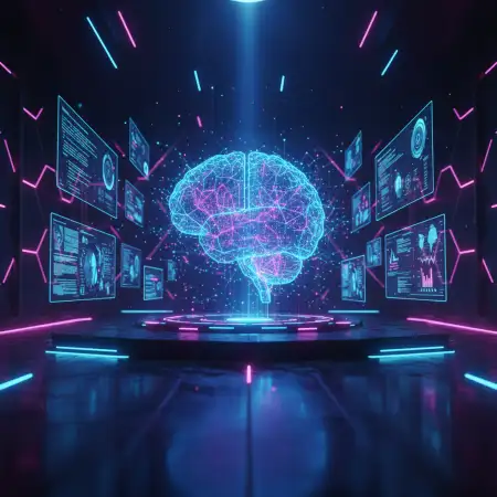 Free Youtube Thumbnail Background For Ai And Tech Videos Background Download