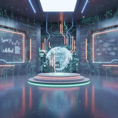 Free Youtube Thumbnail Background Futuristic Technology Theme Background Download