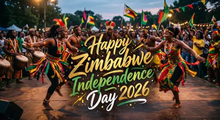 Free Zimbabwe Independence Day 2026 Canva Template Ideas Background Image Download