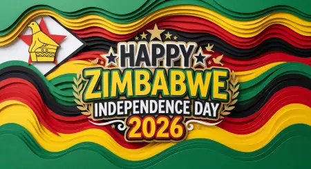 Free Zimbabwe Independence Day 2026 Celebration Message Ideas Background Image Download