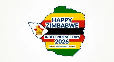 Free Zimbabwe Independence Day 2026 Celebration Quotes Background Image Download