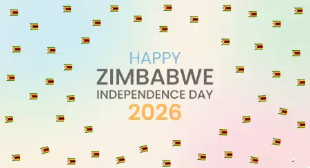 Free Zimbabwe Independence Day 2026 Printable Poster Design Background Image Download