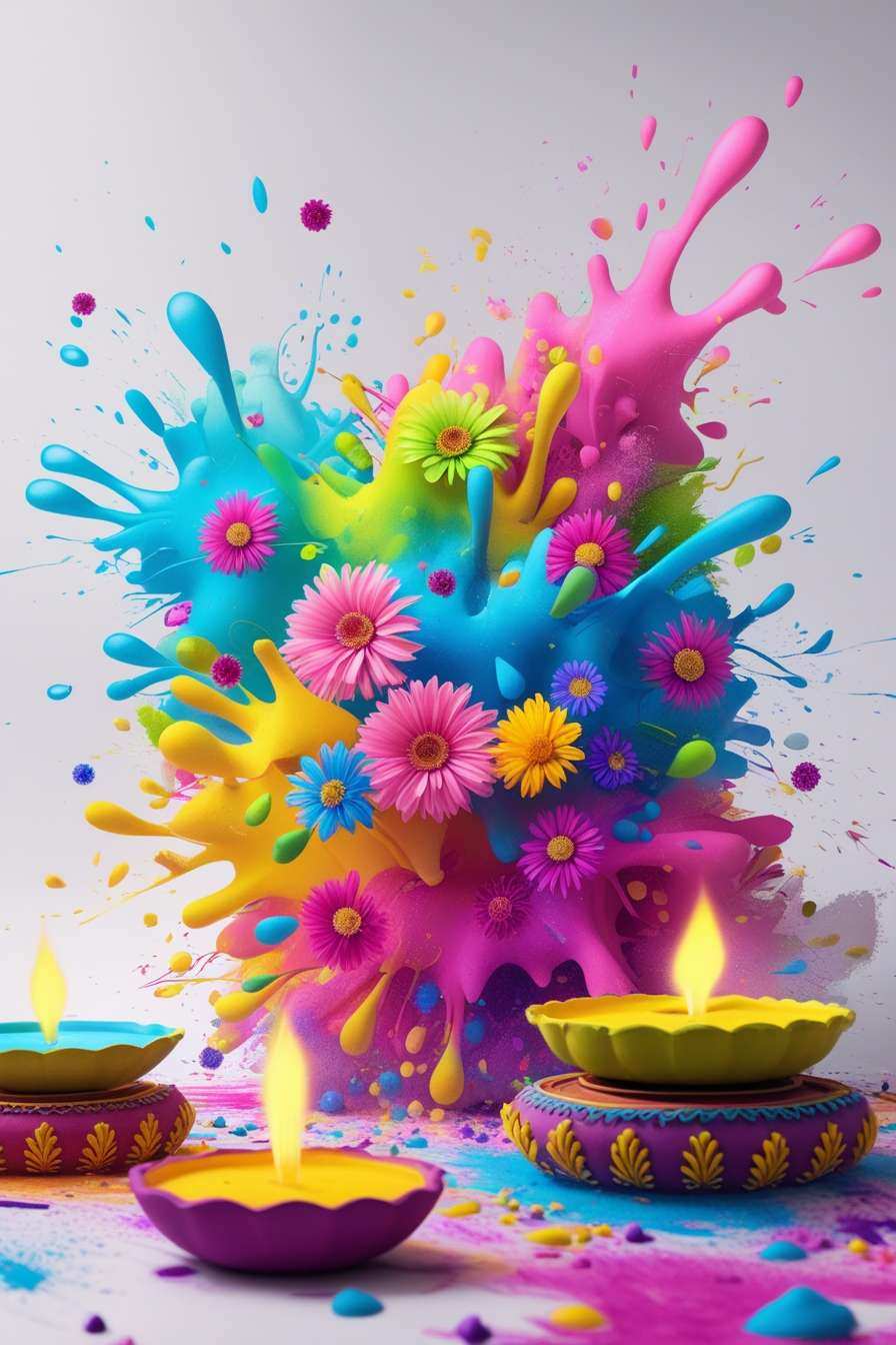 Holi Festival Greeting Card Background Template - Royalty Free Holi Background Image | Pngmagic Free Download Holi Festival Greeting Card Background Template - High Quality Holi Background Background