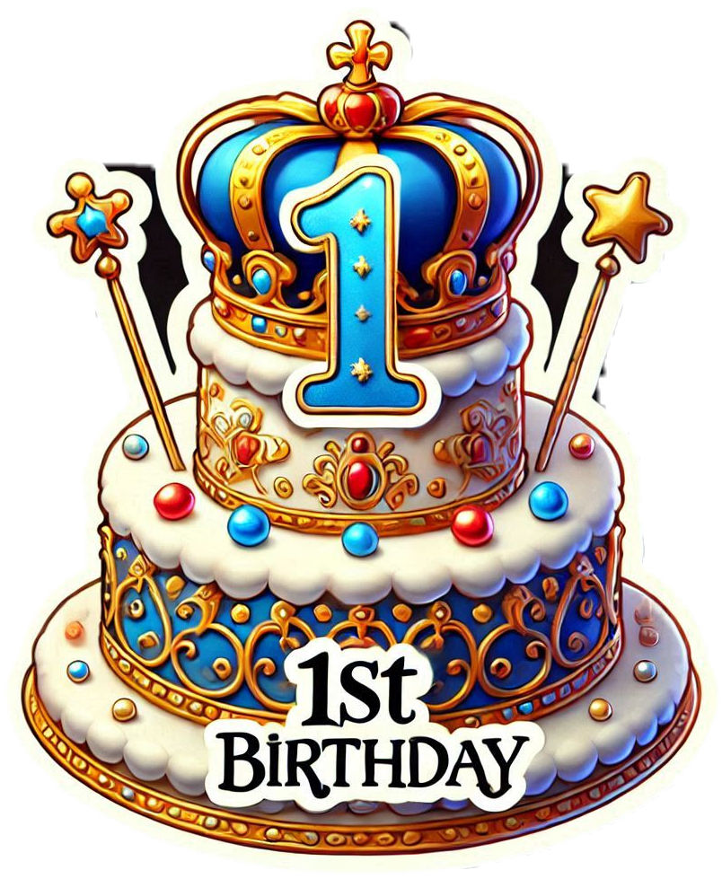 1st Birthday Topper Png With Cake - Royalty Free 1st Birthday Cake Png Image | Pngmagic Free Download 1st Birthday Topper Png With Cake - High Quality 1st Birthday Cake Png PNG Image