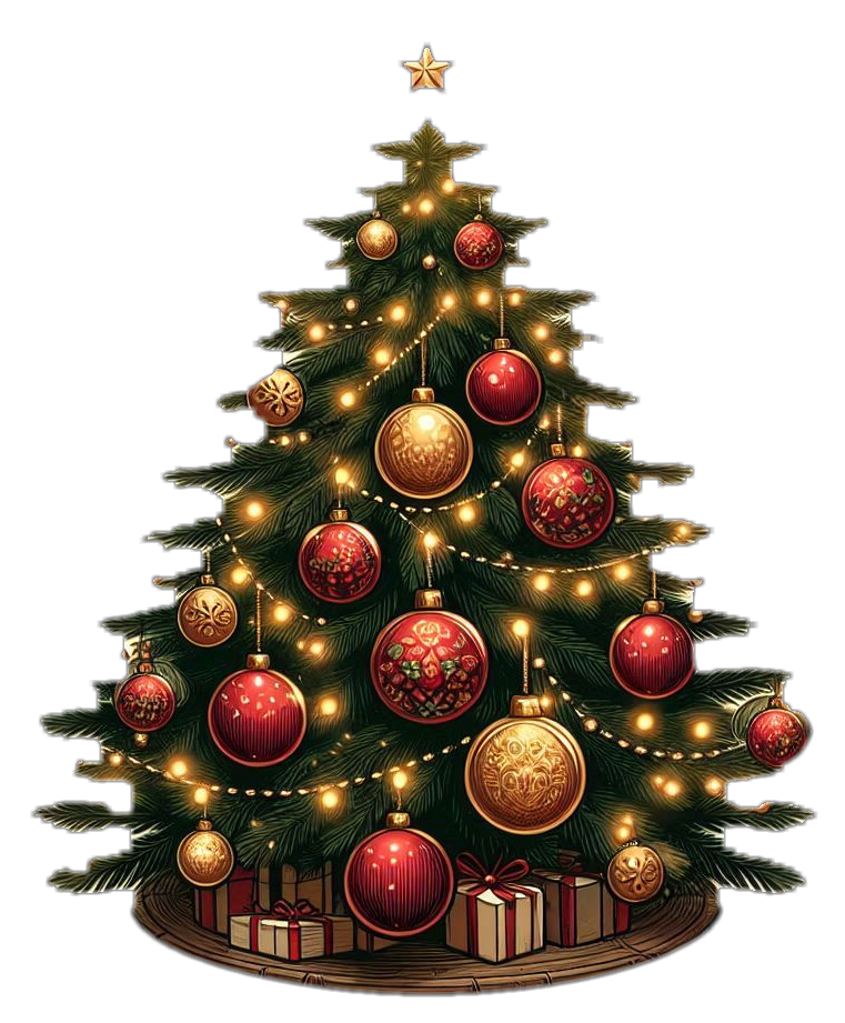Gold xmas tree png images free download pngmagic