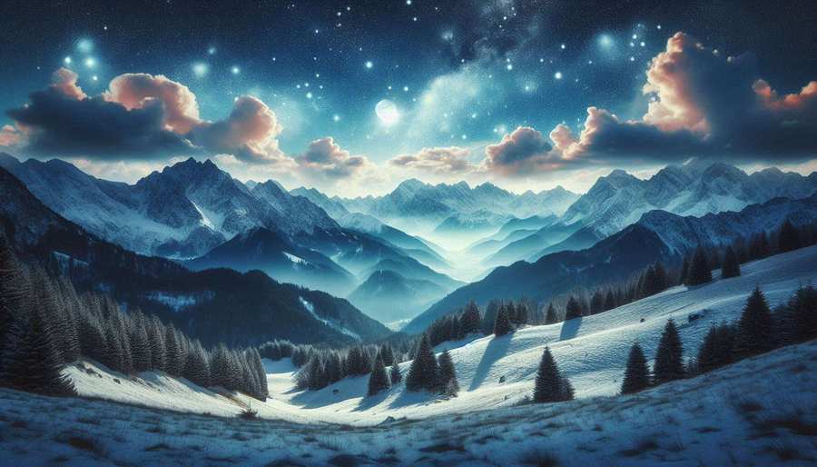 Beautiful Nature Background With Snow-covered Mountains - Royalty Free Beautiful Nature Background Image | Pngmagic Free Download Beautiful Nature Background With Snow-covered Mountains - High Quality Beautiful Nature Background Background