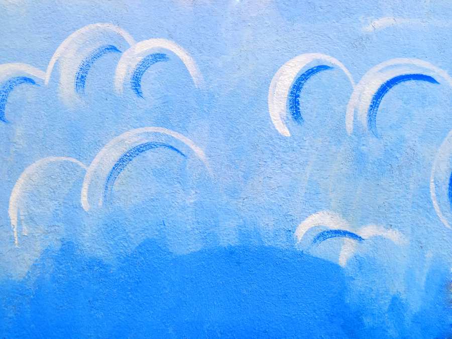 Free Download Beautifull Wall Painting Blue Color Background - High Quality Blue Background