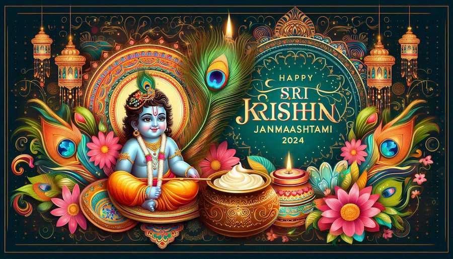 Best Happy Krishna Janmashtami 2024 Wishes With Festive Pictures - Royalty Free Happy Krishna Janmashtami Image | Pngmagic Free Download Best Happy Krishna Janmashtami 2024 Wishes With Festive Pictures - High Quality Happy Krishna Janmashtami Background