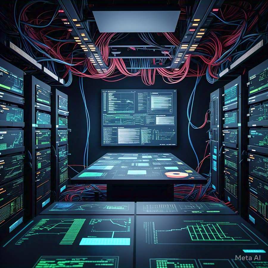 Big Data Analytics Technology Background With Server Room Visualization - Royalty Free Technology Background Image | Pngmagic Free Download Big Data Analytics Technology Background With Server Room Visualization - High Quality Technology Background Background