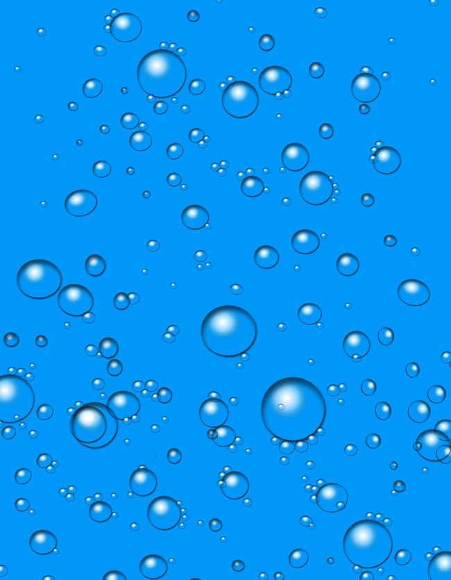 Blue Background with Water Drops