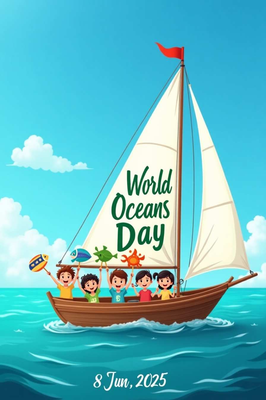 Cartoon Ocean Animals Image For Oceans Day - Royalty Free World Oceans Day Image | Pngmagic Free Download Cartoon Ocean Animals Image For Oceans Day - High Quality World Oceans Day Background
