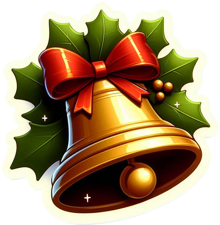 Christmas Bell Png For Diy Holiday Crafts - Royalty Free Christmas Bell Image | Pngmagic Free Download Christmas Bell Png For Diy Holiday Crafts - High Quality Christmas Bell PNG Image