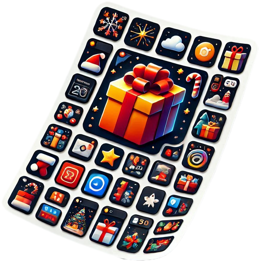 Christmas Gift Box With Custom Photos And Designs - Royalty Free Gift Box Image Download | Pngmagic 2025 Free Download Christmas Gift Box With Custom Photos And Designs - High Quality Gift Box PNG Image