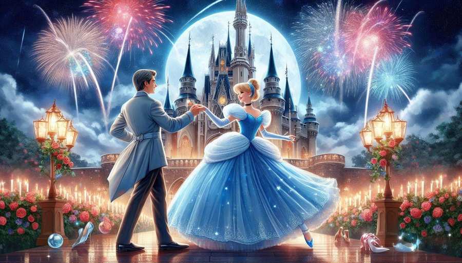Free Download Cinderella Disney Wallpaper With Castle - High Quality Disney Wallpaper Background