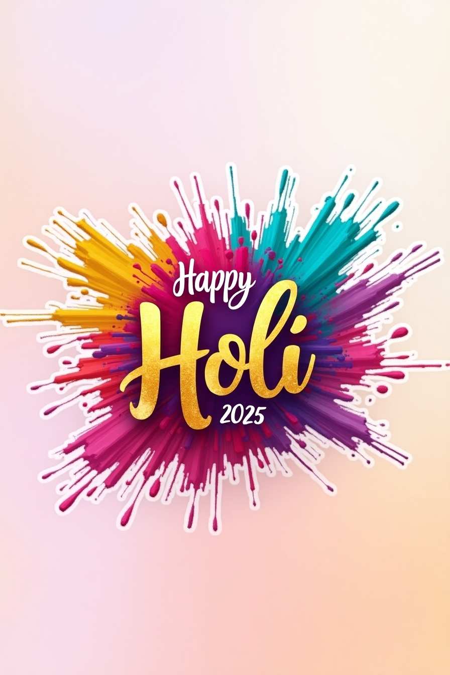 Colorful And Joyful Holi 2025 Greeting Messages - Royalty Free Happy Holi Wishes 2025 Image | Pngmagic Free Download Colorful And Joyful Holi 2025 Greeting Messages - High Quality Happy Holi Wishes 2025 Background