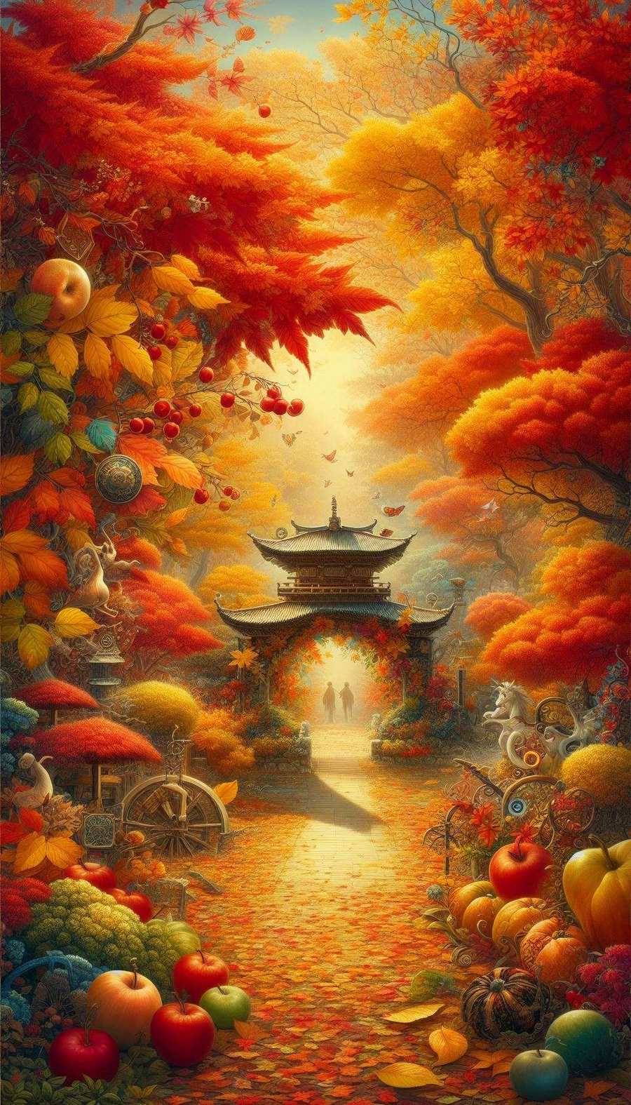 Cozy Autumn Evening Background Wallpaper For Phone - Royalty Free Autumn Background Image | Pngmagic Free Download Cozy Autumn Evening Background Wallpaper For Phone - High Quality Autumn Background Background