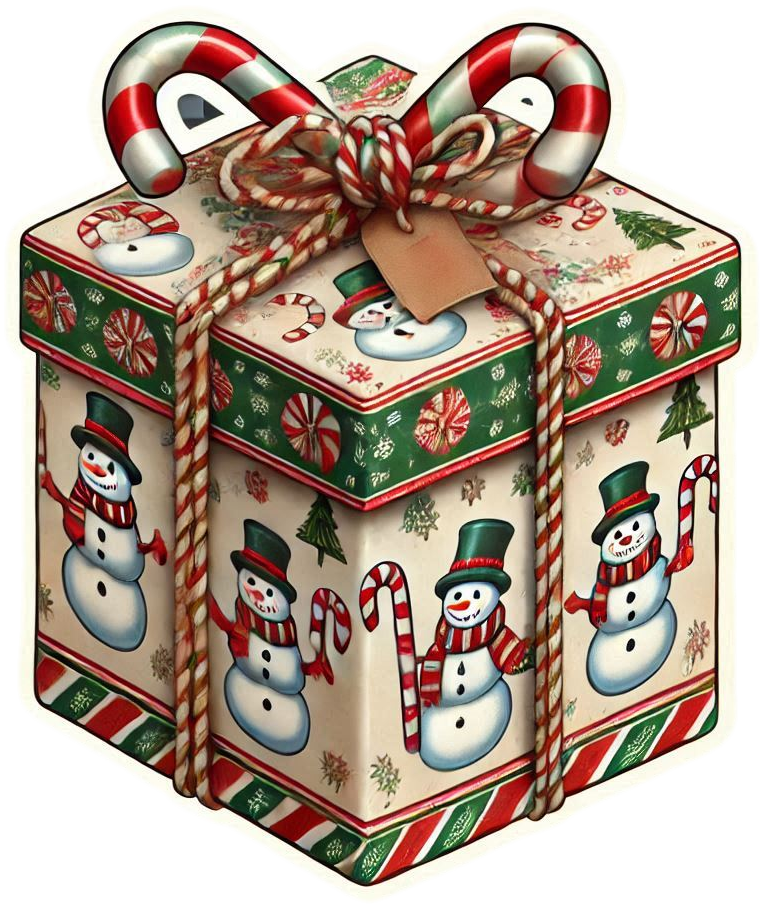 Creative Christmas Gift Box Png With Patterns - Royalty Free Gift Box Image | Pngmagic Free Download Creative Christmas Gift Box Png With Patterns - High Quality Gift Box PNG Image