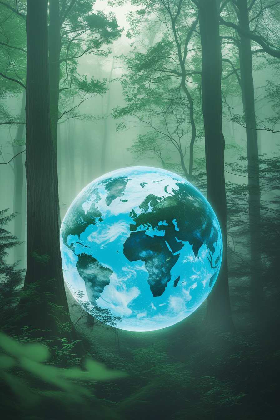 Creative World Forest Day Background With 3D Effects - Royalty Free World Forest Day Background Image | Pngmagic Free Download Creative World Forest Day Background With 3D Effects - High Quality World Forest Day Background Background
