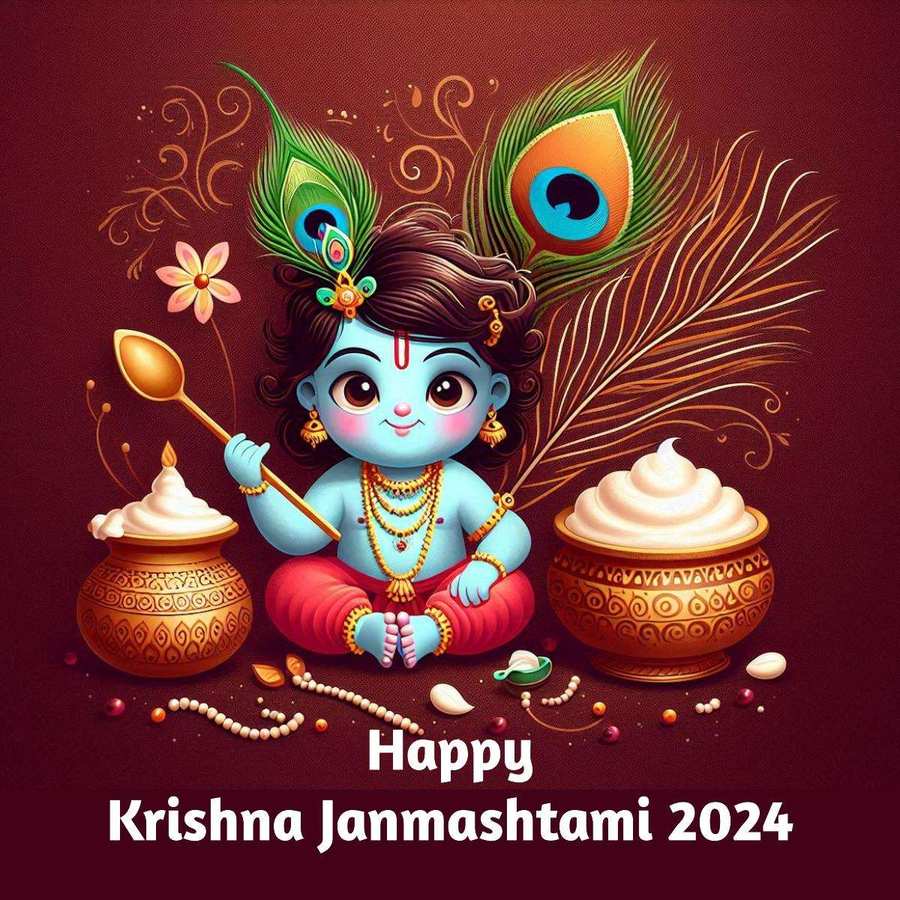 Curd Pot And Flute In Happy Krishna Janmashtami Picture Download - Royalty Free Happy Krishna Janmashtami Image | Pngmagic Free Download Curd Pot And Flute In Happy Krishna Janmashtami Picture Download - High Quality Happy Krishna Janmashtami Background