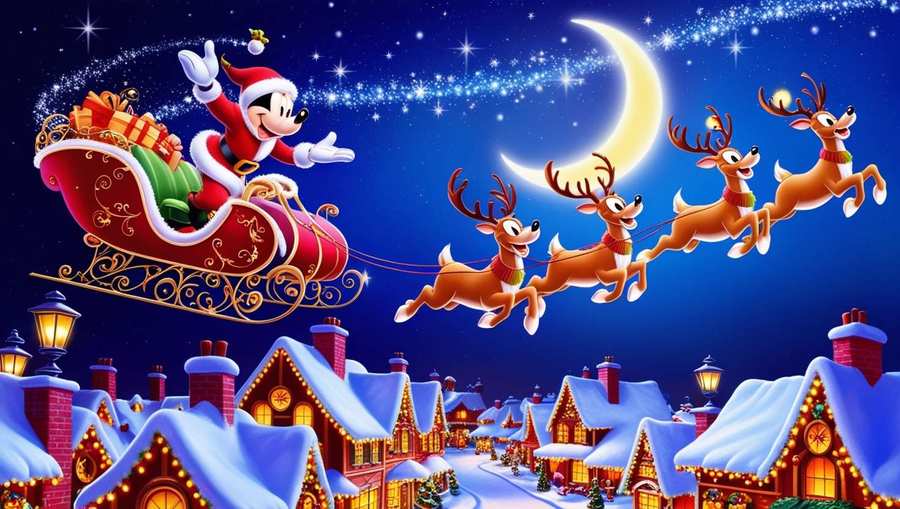 Cute Disney Christmas Wallpaper For Kids - Royalty Free Disney Christmas Wallpaper Image | Pngmagic Free Download Cute Disney Christmas Wallpaper For Kids - High Quality Disney Christmas Wallpaper Background
