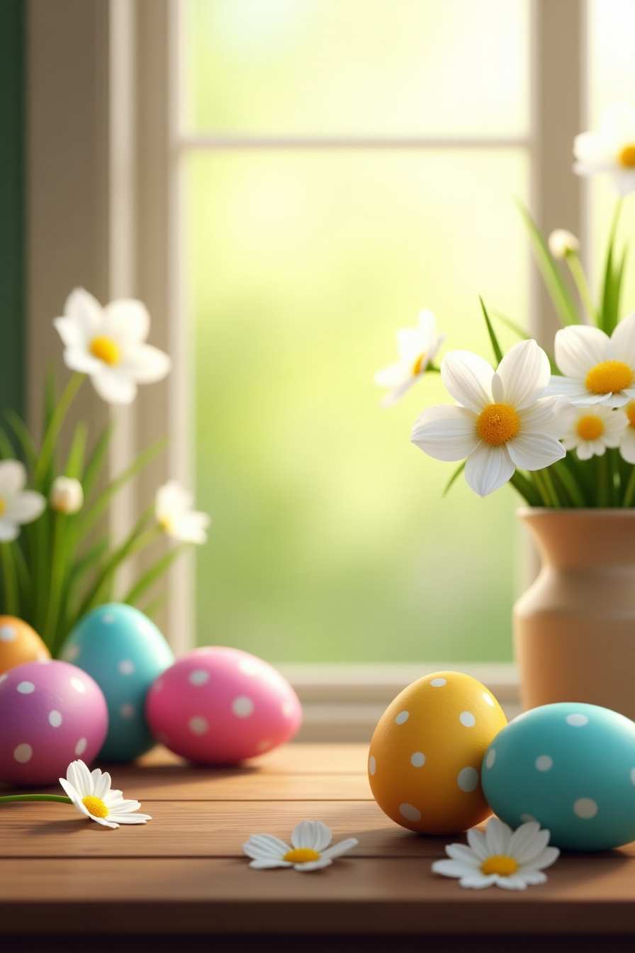 Cute Easter Background With Bunny And Eggs - Royalty Free Easter Background Image | Pngmagic Free Download Cute Easter Background With Bunny And Eggs - High Quality Easter Background Background