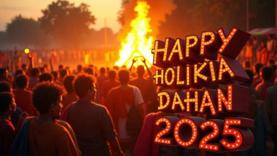 Free Download Detailed Happy Holika Dahan 2025 Celebration Photos Emphasizing Cultural Heritage - High Quality Happy Holika Dahan 2025 Background