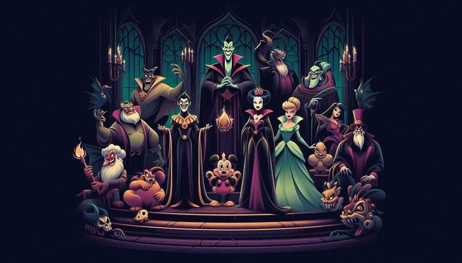 Disney Villains Wallpaper In Dark Theme - Royalty Free Disney Wallpaper Image | Pngmagic Free Download Disney Villains Wallpaper In Dark Theme - High Quality Disney Wallpaper Background
