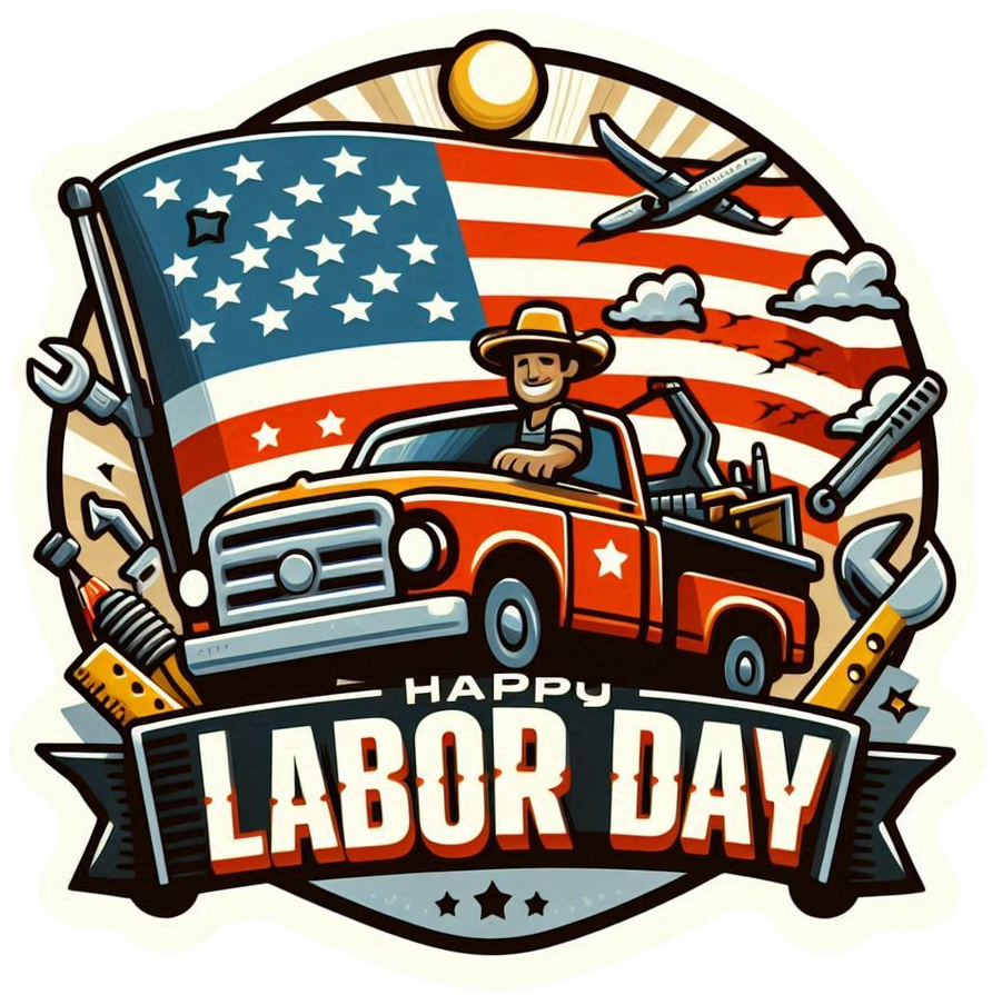 Downloadable Happy Us Labor Day Png Image With American Flags - Royalty Free Happy US Labor Day Image | Pngmagic Free Download Downloadable Happy Us Labor Day Png Image With American Flags - High Quality Happy US Labor Day PNG Image