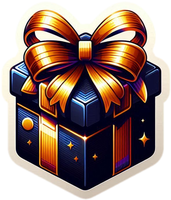 Elegant Christmas Gift Box With Ribbon And Bow Design - Royalty Free Gift Box Image | Pngmagic Free Download Elegant Christmas Gift Box With Ribbon And Bow Design - High Quality Gift Box PNG Image