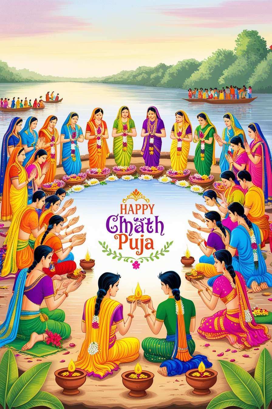 Elegant Happy Chhath Puja Greetings For Sharing - Royalty Free Happy Chhath Puja Image | Pngmagic Free Download Elegant Happy Chhath Puja Greetings For Sharing - High Quality Happy Chhath Puja Background