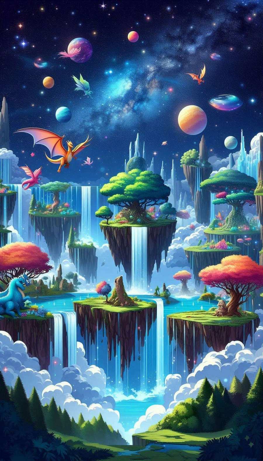 Fantasy-themed Mobile Wallpaper With Magical Elements - Royalty Free Mobile Wallpaper Image | Pngmagic Free Download Fantasy-themed Mobile Wallpaper With Magical Elements - High Quality Mobile Wallpaper Background